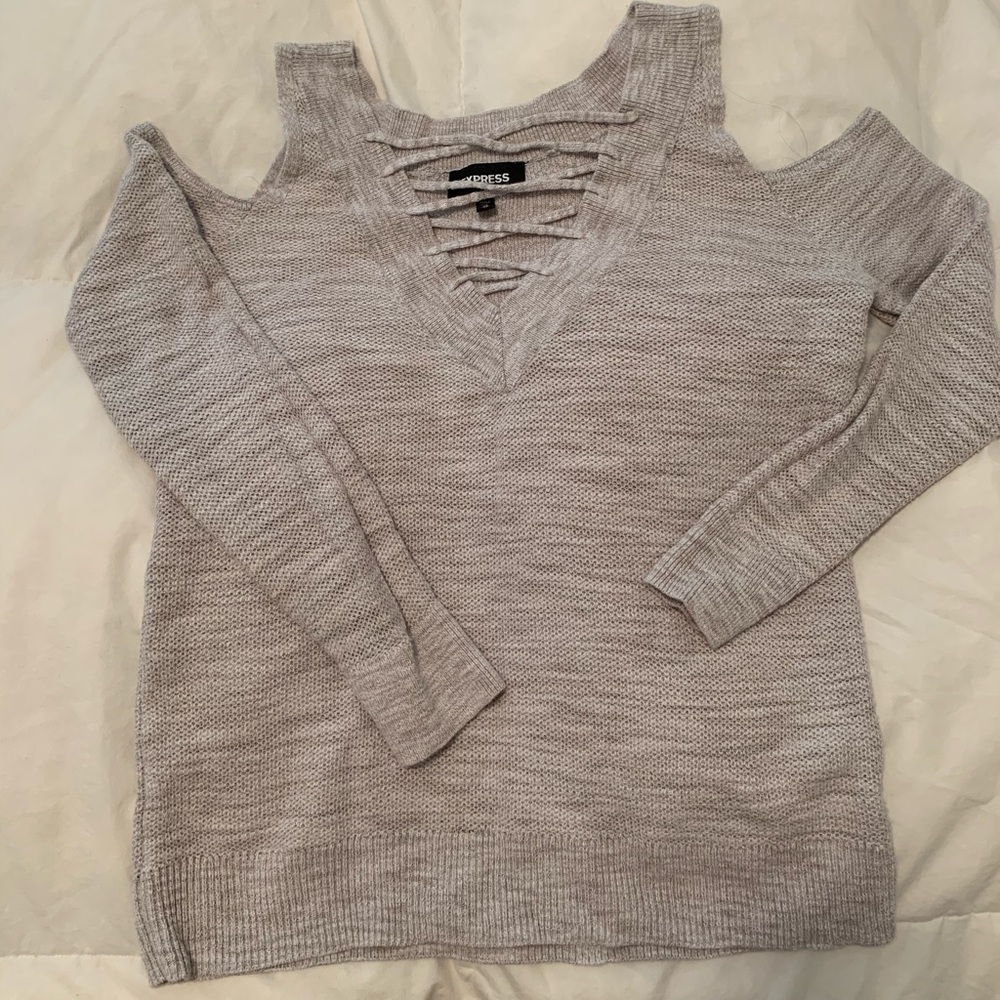 Express Shoulder Cut Out Sweater